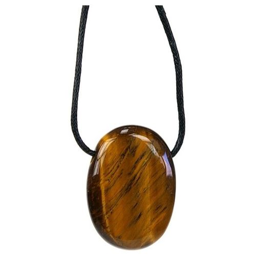 Pendentif Pierre Ovale Percée - Oeil De Tigre