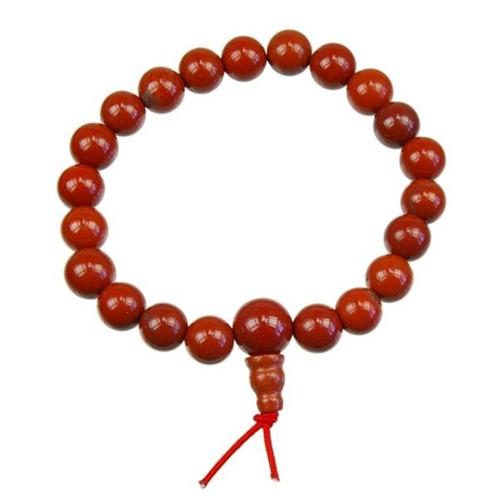 Bracelet Mala Tibétain - Jaspe Rouge