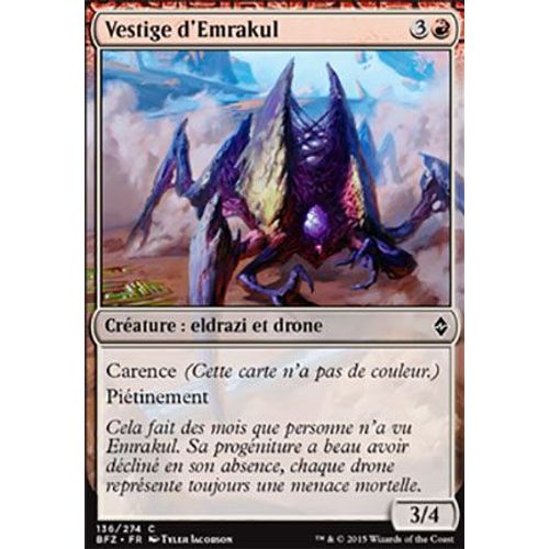 Foil Vestige D'emrakul - La Bataille De Zendikar
