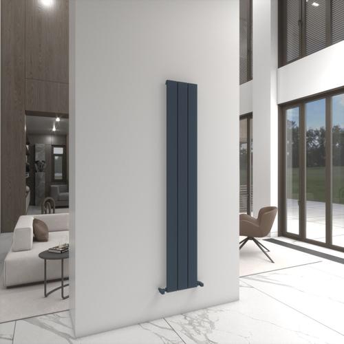 Carisa Angers Radiateur Vertical - Eco-énergétique, Design Moderne, Anthracite, 180 x 29,5 cm