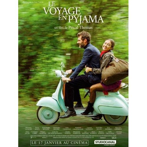 Le Voyage En Pyjama - Affiche Originale De Cinéma - Format 40x60 Cm - Un Film De Pascal Thomas Avec Alexandre Lafaurie, Constance Labbé, Lolita Chammah, Barbara Schulz, Anouchka Delon - Année 2024