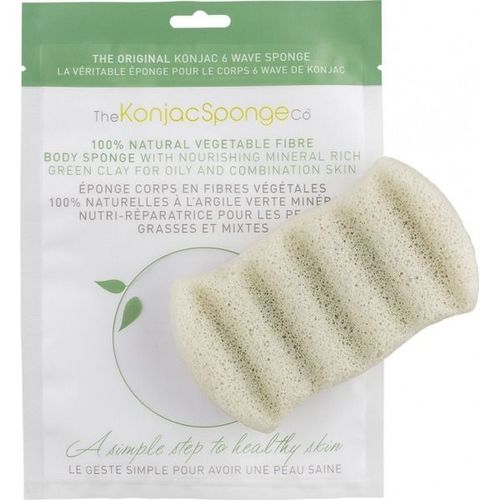 Éponge Konjac Corps À L'argile Verte - The Konjac Sponge Co 