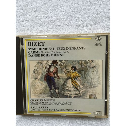 Georges Bizet (1838-1875) : Carmen Suite D'orchestre N°1 Et N°2 Habanera + La Jolie Fille De Perth Danse Bohémienne Par Orchestre National De L'opéra De Monte-Carlo Dir Paul Paray