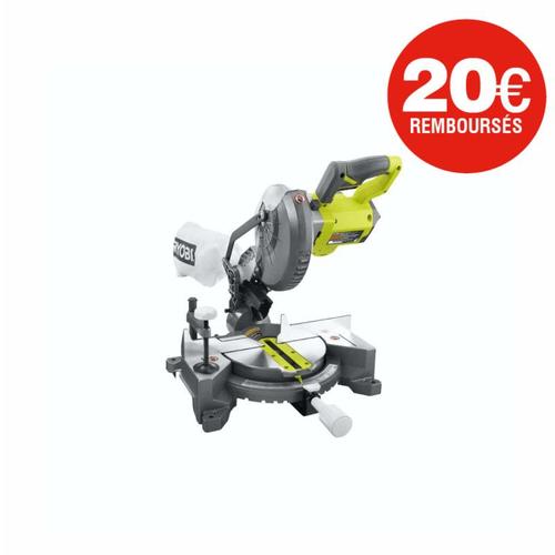 Scie à onglet radiale RYOBI - EMS190DCL - 18V One+ - 190mm - sans batterie ni chargeur