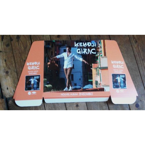 Rare Plv Officielle Cartonnée 60x33cm Kendji Girac Nouvel Album 2015 Ensemble