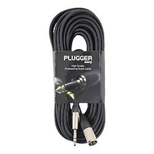 Câble XLR Mâle 3b - Jack Mâle Stéréo 15m Easy