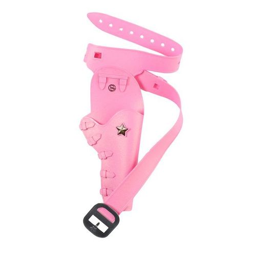 Holster Avec Ceinture Rose Metal Et Pvc