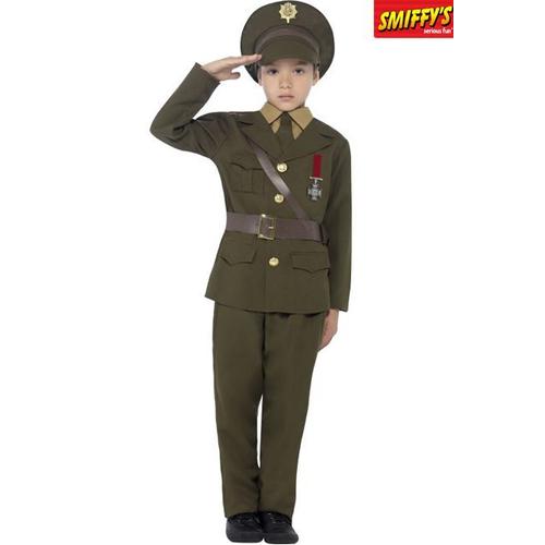 Uniforme D'officier Seconde Guerre Pour Enfant Taille : 10/12 Ans