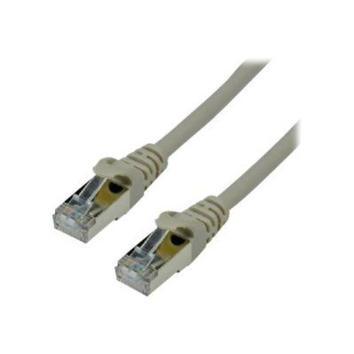 MCL - Cordon de raccordement - RJ-45 (M) pour RJ-45 (M) - 5 m - SFTP - CAT 7 - moulé, sans crochet - gris
