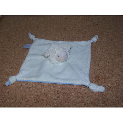 Doudou Plat Mouton Pediatril Avene Blanc Bleu 4 N¿Uds / 22 Cm X 22 Cm Sans Les N¿Uds