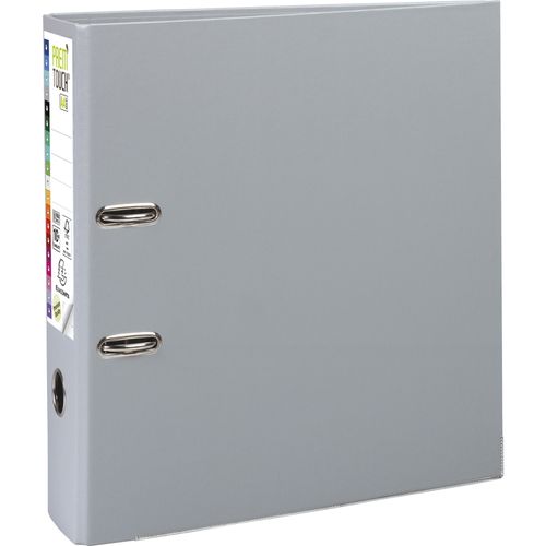 Exacompta - 10 X Classeur ? Levier Prem'touch Int?Rieur Et Ext?Rieur En Polypropyl?Ne - Dos 80mm - A4 Maxi - Gris Fonc?