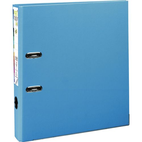 Exacompta - 10 X Classeur À Levier Prem'touch Intérieur Et Extérieur En Polypropylène - Dos 50mm - A4 Maxi. - Bleu Clair