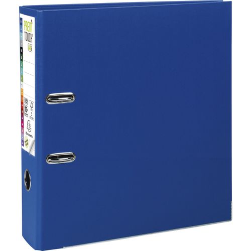 Exacompta - 10 X Classeur ? Levier Prem'touch Int?Rieur Et Ext?Rieur En Polypropyl?Ne - Dos 80mm - A4 Maxi - Bleu Fonc?
