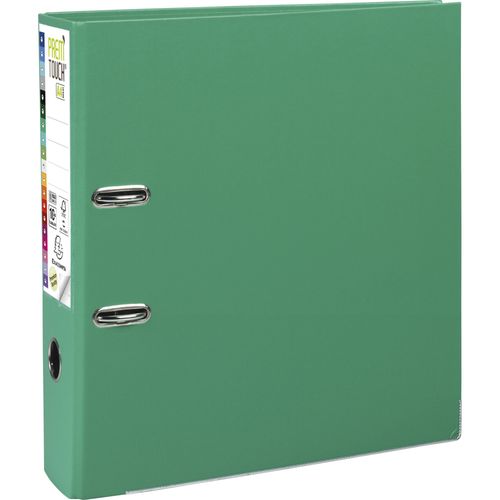 Exacompta - 10 X Classeur ? Levier Prem'touch Int?Rieur Et Ext?Rieur En Polypropyl?Ne - Dos 80mm - A4 Maxi - Vert
