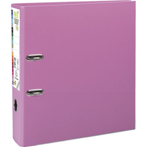 Exacompta - 10 X Classeur ? Levier Prem'touch Int?Rieur Et Ext?Rieur En Polypropyl?Ne - Dos 80mm - A4 Maxi. - Rose