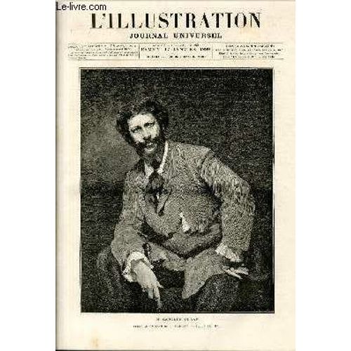 L'illustration Journal Universel N° 1925 - Gravures Et Leurs Articles :  M. Carolus Duran : Tableau De M. Sargent - Les Méridiennes De France Et D'algérie - Le Vaisseau Le Turenne - Un ...