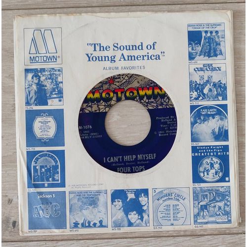 Four Tops " I Can't Help Myself / Sad Souvenirs " Vinyl 45 Trs. Usa 1965, Soul.
