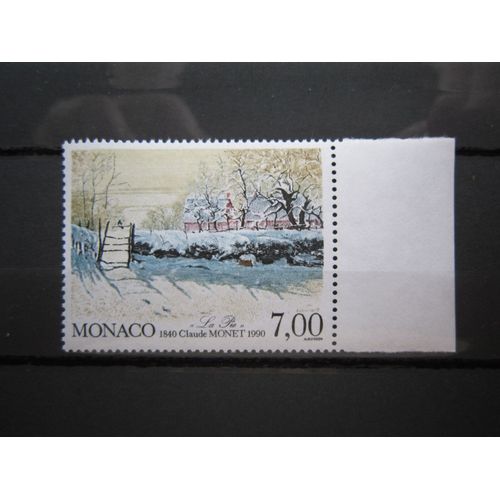 Monaco. Timbre N° 1747 (1990). 150eme Anniversaire De La Naissance Du Peintre Impressionniste Claude Monet (1840-1926).