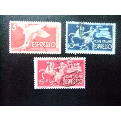 Italia Italie 1945 Yvert Nº Expres 27+28+29 º Fu