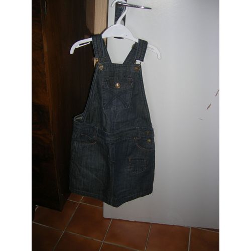 Robe En Jean Style Salopette Tape À L 'oeil Taille 10 Ans.