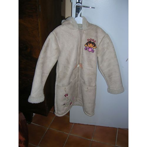Manteau Fourré À Capuche Dora L'exploratrice Taille 8 Ans.