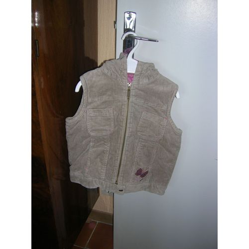 Blouson Doublé À Capuche Sans Manches Salso Bamba Taille 10 Ans.