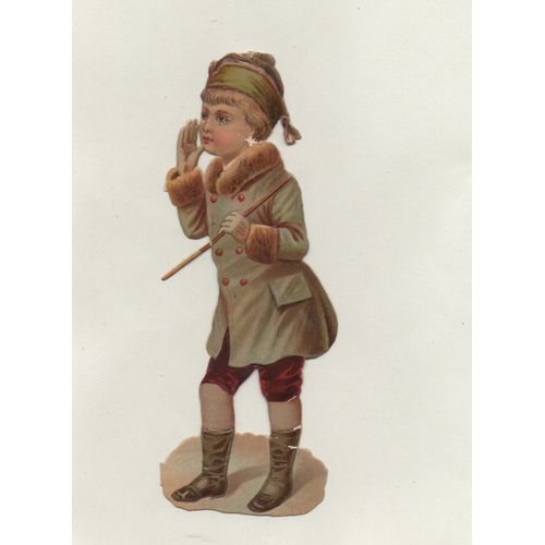 Chromo Jeune Homme À La Baguette