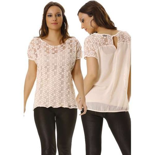 Miss Wear Line - Haut Dentelle En Rose, 2 Pièces Avec Débardeur