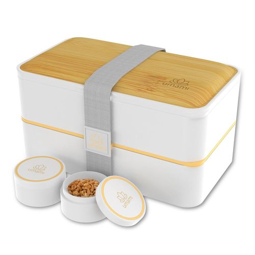 Bento Original 1,2 L Blanc Et Bambou