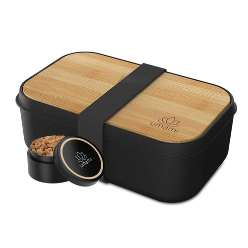 Boîte Bento 1 L Noir Bambou