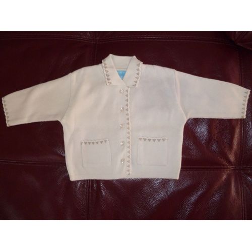 Gilet Beige Boutonné Devant Taille 3 Mois Marque : Du Pareil Au Même