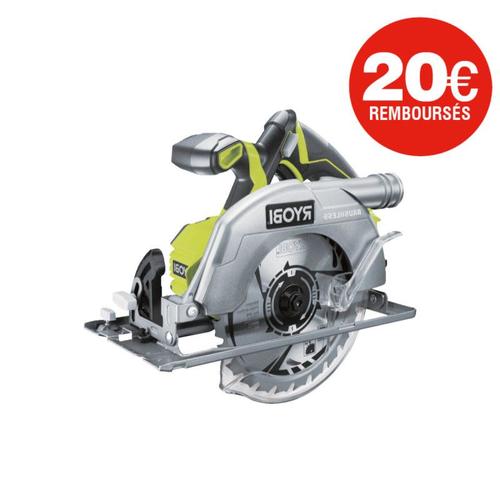 Scie circulaire RYOBI - R18CS7-0 - 18V One+ Brushless - 60mm - sans batterie ni chargeur
