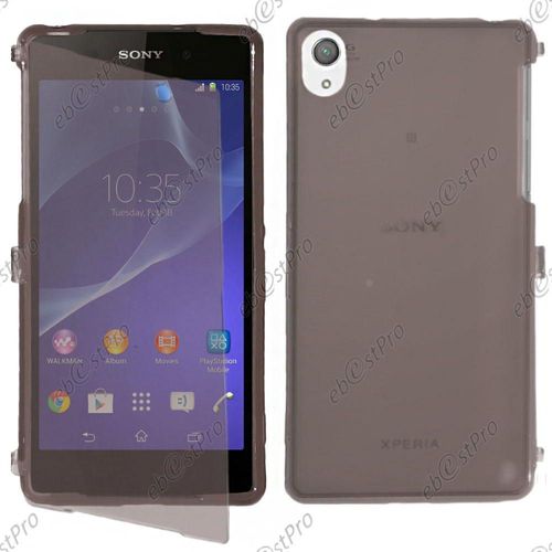 Ebeststar ® Housse Etui Coque Portefeuille Livre Silicone Gel Pour Sony Xperia Z2 D6502, D6503, D6543, Couleur Noir + 1 Film Protection D'écran + Lingette