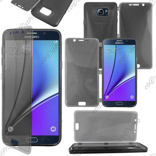 Ebeststar ® Housse Etui Coque Portefeuille Livre Silicone Gel Pour Samsung Galaxy Note5 Sm-N920f Note 5, Couleur Noir + 1 Film Protection D'écran + Lingette