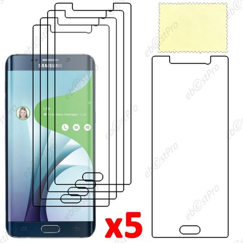 Ebeststar ® Pour Samsung Galaxy S6 Edge + Sm-G928f Edge Plus Lot X5 Film Protecteur D'écran Transparent + Lingette De Nettoyage / Accessoires Pour La Pose