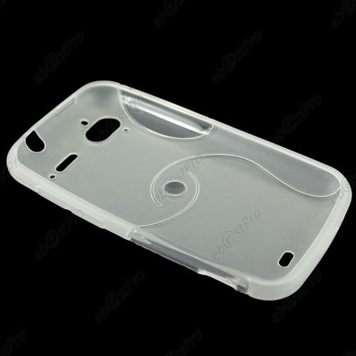Ebeststar ® Pour Htc Sensation, G14 Coque S-Line Silicone Gel Motif Vague Housse Etui Protection Souple, Couleur Transparent + 1 Film Protection D'écran + Lingette