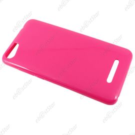 Ebeststar ® Housse Coque Protection Silicone Gel Etui Souple Pour Wiko Lenny 2, Couleur Rose + 1 Film Protection D'écran + Lingette