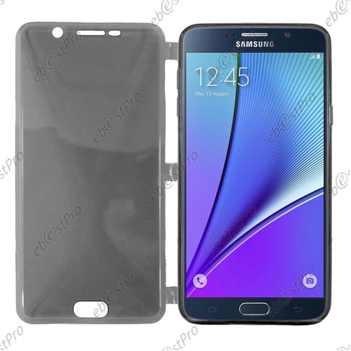 Ebeststar ® Pour Samsung Galaxy Note5 Sm-N920f Note 5 Coque Portefeuille À Rabat Housse Etui Livre Silicone Gel, Couleur Noir + 1 Film Protection D'écran + Lingette