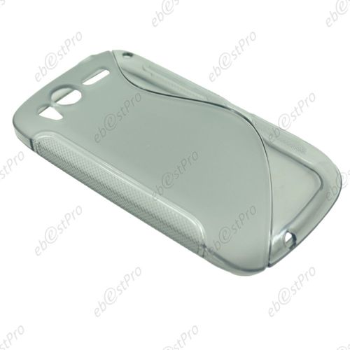 Ebeststar ® Etui Housse Coque S-Line Silicone Protection En Gel Pour Htc Desire S, G12, Couleur Gris + 1 Film Protection D'écran + Lingette