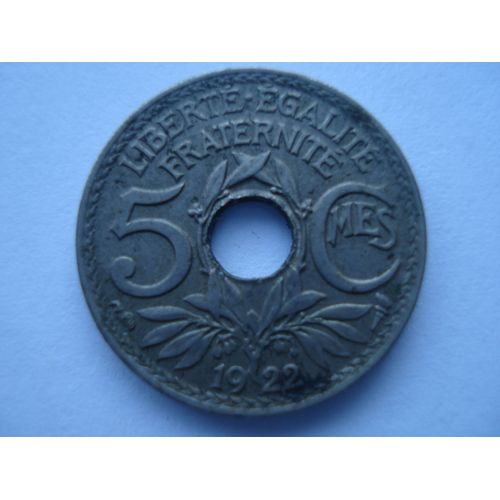 5 Centimes Lindauer Petit Module - 1922