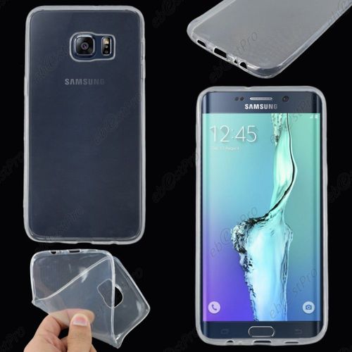 Ebeststar ® Housse Etui Coque Silicone Gel Tpu Souple Ultra Fine 0,5mm Pour Samsung Galaxy S6 Edge + Sm-G928f Edge Plus, Couleur Transparent + 1 Film Protection D'écran + Lingette