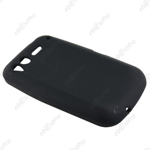 Ebeststar ® Housse Coque Protection Silicone Gel Etui Souple Pour Htc Desire S, G12, Couleur Noir + 1 Film Protection D'écran + Lingette