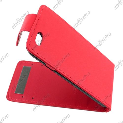 Ebeststar ® Pour Apple Iphone 6s Plus Écran 5,5" Housse Simili Cuir À Clapet Coque Etui, Couleur Rouge + 1 Film Protection D'écran + Lingette