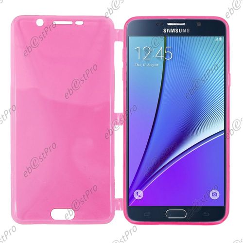 Ebeststar ® Pour Samsung Galaxy Note5 Sm-N920f Note 5 Coque Portefeuille À Rabat Housse Etui Livre Silicone Gel, Couleur Rose + 1 Film Protection D'écran + Lingette