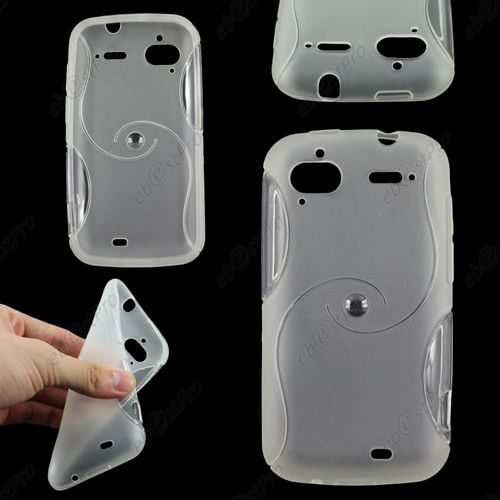 Ebeststar ® Housse Etui Coque Silicone Gel Motif S-Line Protection Souple Pour Htc Sensation, G14, Couleur Transparent + 1 Film Protection D'écran + Lingette