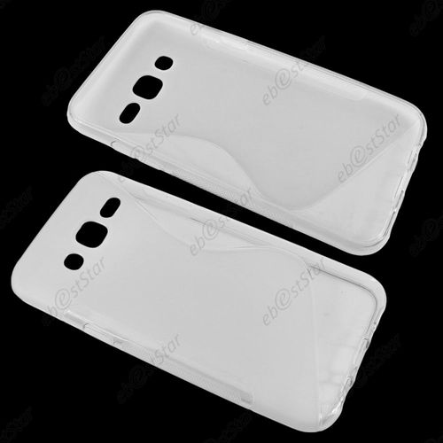 Ebeststar ® Etui Housse Coque S-Line Silicone Protection En Gel Pour Samsung Galaxy J5 Sm-J500f, Couleur Transparent + 1 Film Protection D'écran + Lingette