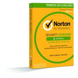 Norton Security Standard - (V. 3.0) - Carte D'abonnement (1 An) - 1 Périphérique - Win, Mac, Android, Ios - Français)