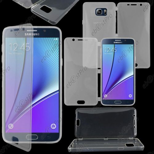 Ebeststar ® Housse Etui Coque Portefeuille Livre Silicone Gel Pour Samsung Galaxy Note5 Sm-N920f Note 5, Couleur Transparent + 1 Film Protection D'écran + Lingette
