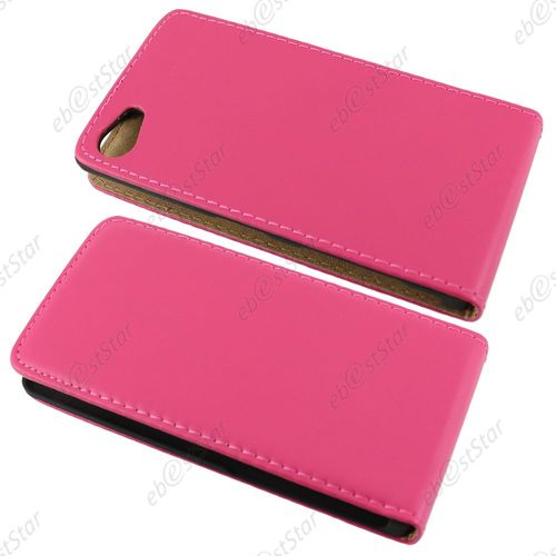 Ebeststar ® Etui Pu Cuir Rabattable Housse Coque Ultra Slim Pour Sony Xperia Z5 Compact, Couleur Rose + 1 Film Protection D'écran + Lingette