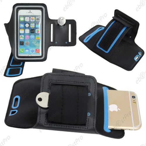Ebeststar ® Pour Apple Iphone 6s Plus Écran 5,5" Housse Coque Etui De Protection - Brassard Sport (Armband Case) Néoprène, Couleur Noir + 0